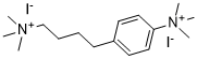 Ammonium, (4-(p-trimethylammoniophenyl)butyl)trimethyl-, diiodide 63951-20-2